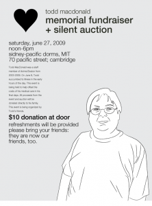 Todd MacDonald Memorial Fundraiser + Silent Auction